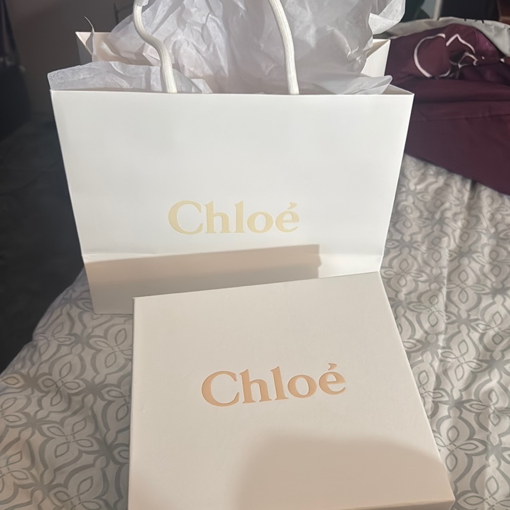 Chloé White Gift Bag and Box